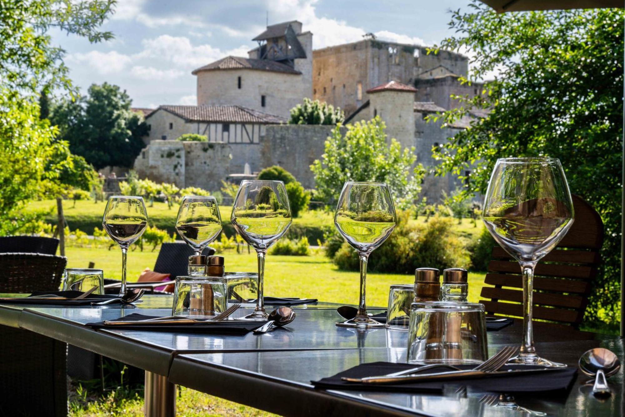 Logis L'Auberge De Larressingle Exterior foto